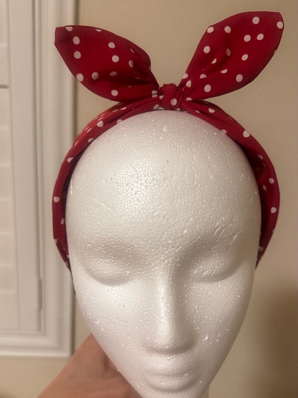 Polka Dot Bow Headband Set - Red & Black Kids Hair Accessories